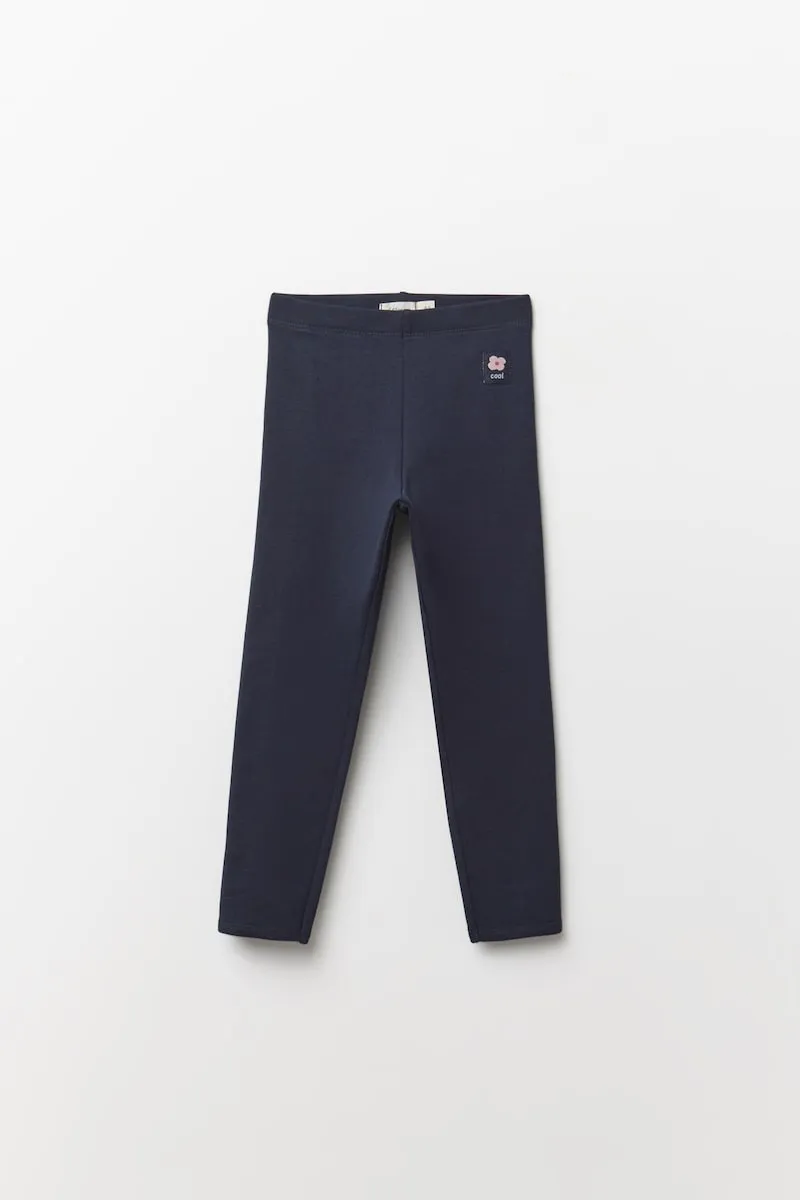 Простые махровые леггинсы Sfera, темно-синий 
Простые махровые леггинсы Sfera, темно-синий