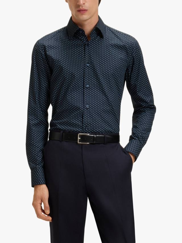 BOSS Slim Fit рубашка из хлопковой смеси с принтом HUGO BOSS
BOSS Slim Fit рубашка из хлопковой смеси с принтом HUGO BOSS