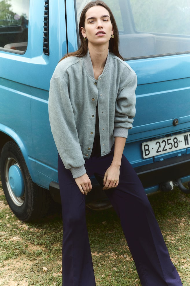 Широкие элегантные брюки H&M, синий
Широкие элегантные брюки H&M, синий