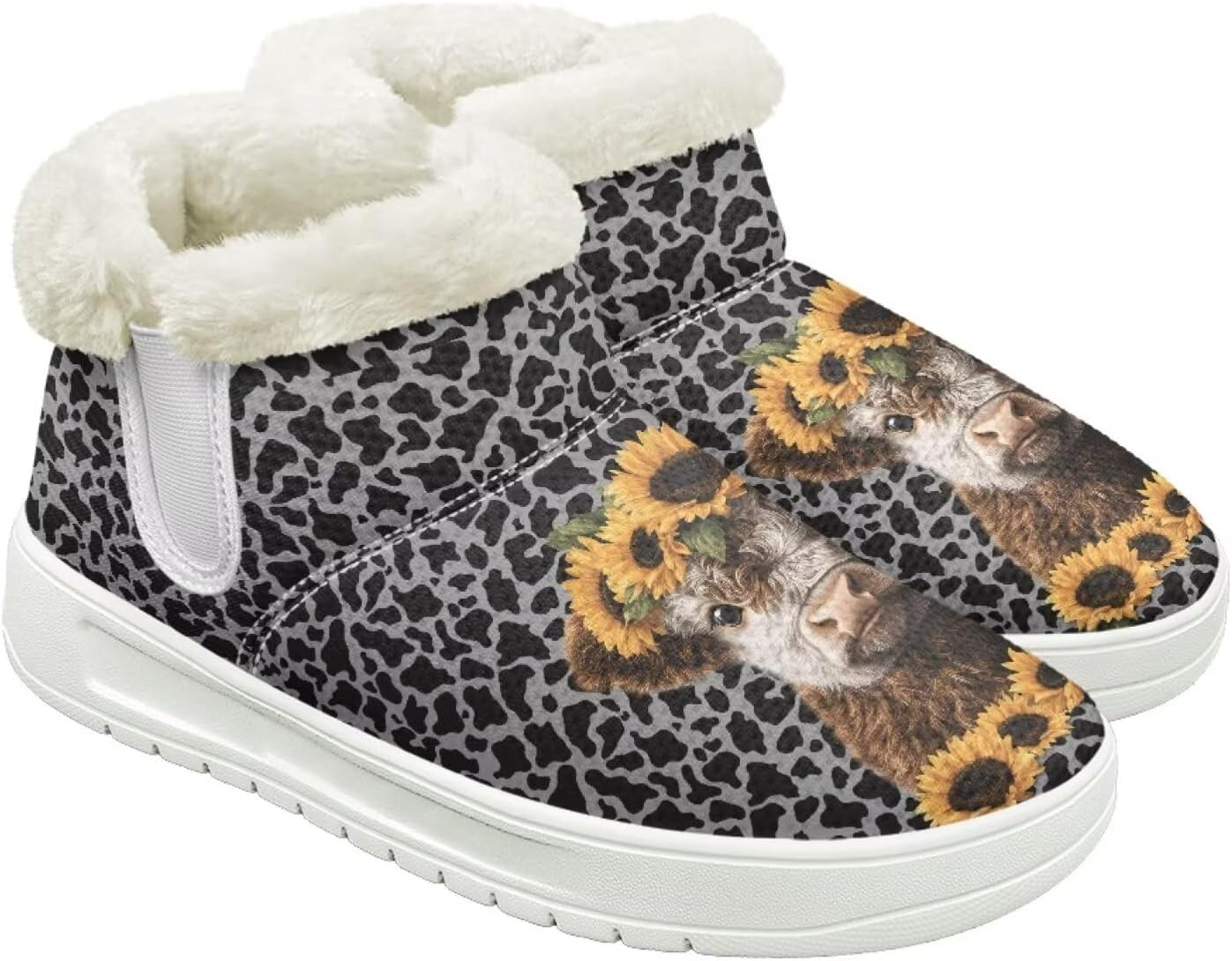 Зимние ботинки для женщин и мужчин, слипоны, снежные туфли, для походов и путешествий, для ходьбы, с нескользящей резиновой подошвой, модный подарок Cugasmaru, Cow Sunflower
Зимние ботинки для женщин и мужчин, слипоны, снежные туфли, для походов и путешествий, для ходьбы, с нескользящей резиновой подошвой, модный подарок Cugasmaru, Cow Sunflower