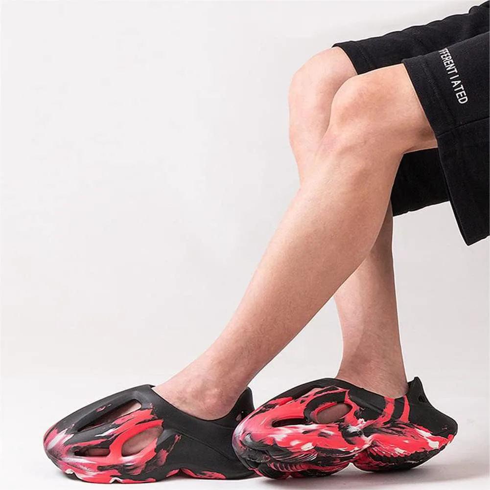 Кроссовки vioxthak Foam Runner, слайдеры Cloud, шлепанцы-подушки, спортивная обувь, нескользящая, легкая, для ходьбы, модная, для улицы и дома, летние пляжные сандалии для женщин и мужчин, черный/красный
Кроссовки vioxthak Foam Runner, слайдеры Cloud, шлепанцы-подушки, спортивная обувь, нескользящая, легкая, для ходьбы, модная, для улицы и дома, летние пляжные сандалии для женщин и мужчин, черный/красный