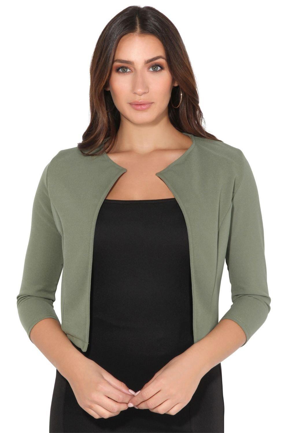 Укороченная куртка с открытыми плечами KRISP, хаки
Укороченная куртка с открытыми плечами KRISP, хаки