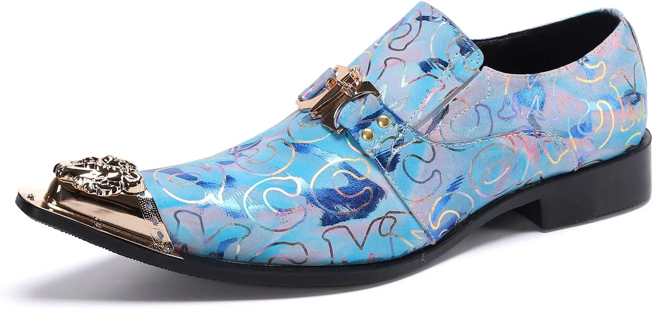 Мужские лоферы Santimon, модные костюмы, золотая фурнитура, вечеринка, элегантные слипоны, классические туфли с металлическим носком, свадебные кожаные туфли с графическим принтом, синий
Мужские лоферы Santimon, модные костюмы, золотая фурнитура, вечеринка, элегантные слипоны, классические туфли с металлическим носком, свадебные кожаные туфли с графическим принтом, синий