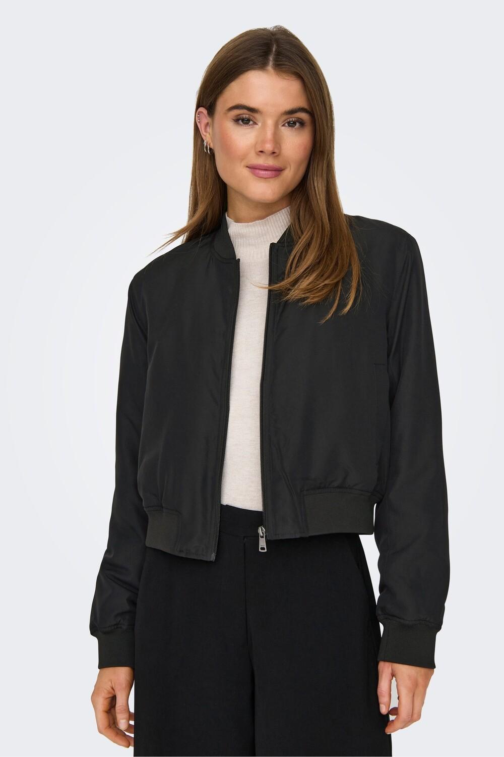 Бомбер на молнии Only, черный
Бомбер на молнии Only, черный