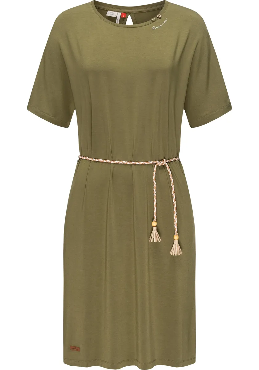 Трикотажное платье в стиле рэгвир "Касс", стильное платье-рубашка с плетеным поясом Ragwear, зеленый
Трикотажное платье в стиле рэгвир "Касс", стильное платье-рубашка с плетеным поясом Ragwear, зеленый