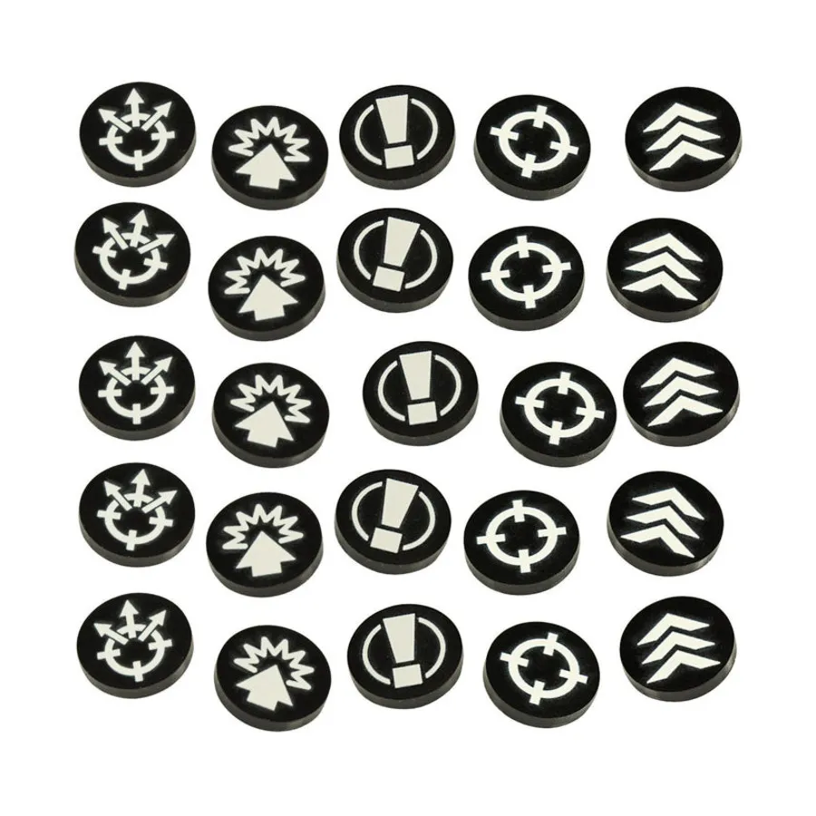 Набор командных жетонов, черный, Warhammer 40k - Legions Imperialis Accessories
Набор командных жетонов, черный, Warhammer 40k - Legions Imperialis Accessories