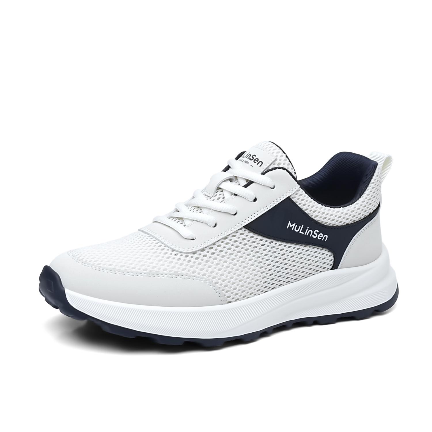 Mulinsen Амортизирующие поддерживающие нескользящие легкие повседневные мужские низкие кеды устойчивые к истиранию белые, цвет White
Mulinsen Амортизирующие поддерживающие нескользящие легкие повседневные мужские низкие кеды устойчивые к истиранию белые, цвет White