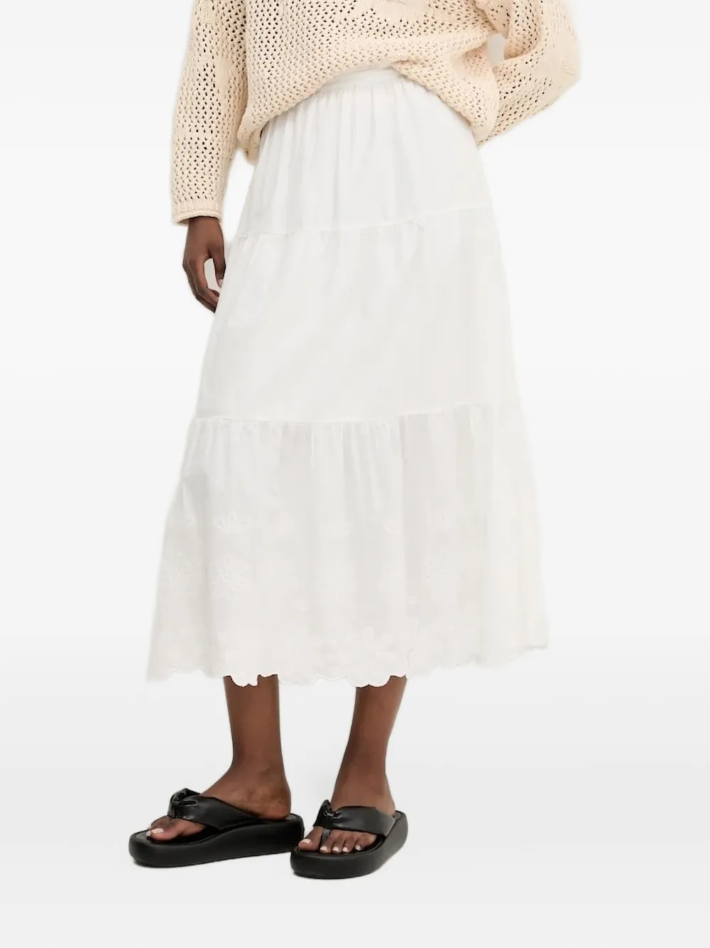 Ярусная юбка с вышивкой Desigual, белый
Ярусная юбка с вышивкой Desigual, белый