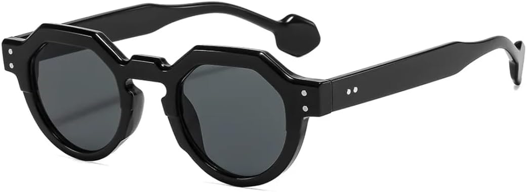 Модные маленькие солнцезащитные очки неправильной квадратной формы для женщин, ретро круглые очки с защитой от УФ-излучения UV400 для мужчин, с заклепками, в стиле панк UATXTAU, Black
Модные маленькие солнцезащитные очки неправильной квадратной формы для женщин, ретро круглые очки с защитой от УФ-излучения UV400 для мужчин, с заклепками, в стиле панк UATXTAU, Black