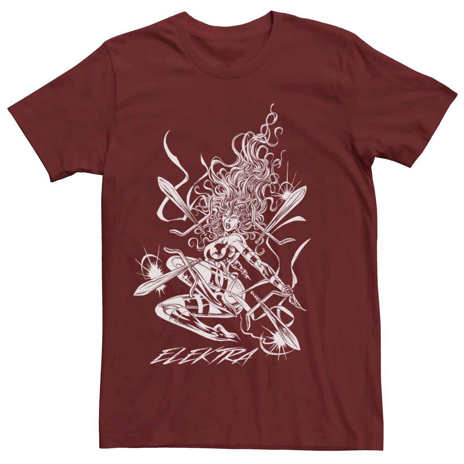 Мужская футболка для метания меча Marvel Elektra Licensed Character
Мужская футболка для метания меча Marvel Elektra Licensed Character