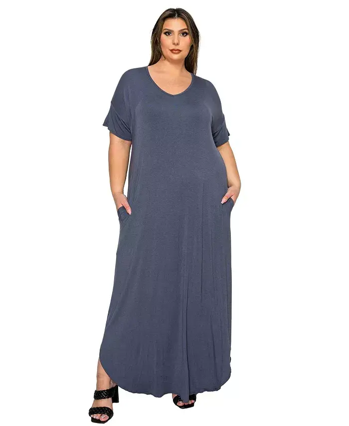 Платье макси с карманами Scarlett больших размеров L I V D, серый
Платье макси с карманами Scarlett больших размеров L I V D, серый