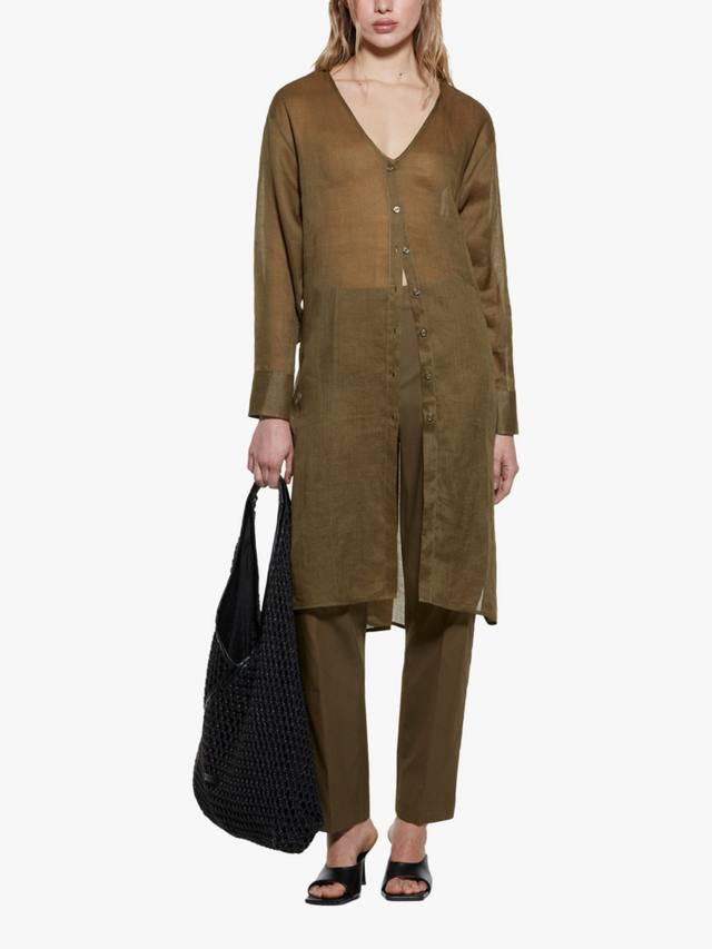 Длинная футболка с V-образным вырезом SISLEY, Khaki
Длинная футболка с V-образным вырезом SISLEY, Khaki