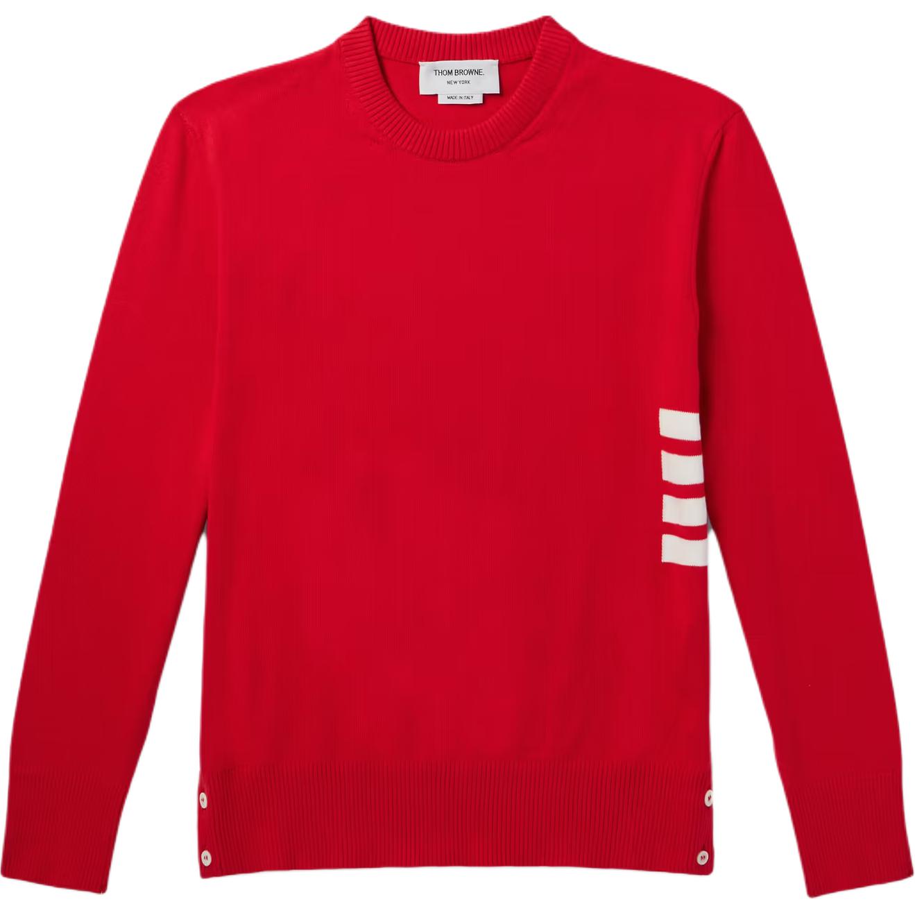 Хлопковый джемпер 4 bar THOM BROWNE, красный
Хлопковый джемпер 4 bar THOM BROWNE, красный