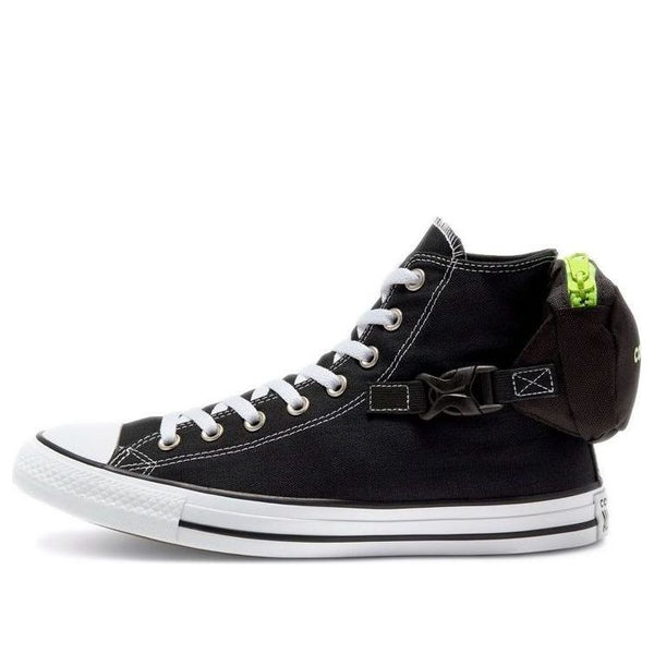 Кроссовки chuck taylor all star high 'buckle up - volt glow' Converse, черный 
Кроссовки chuck taylor all star high 'buckle up - volt glow' Converse, черный