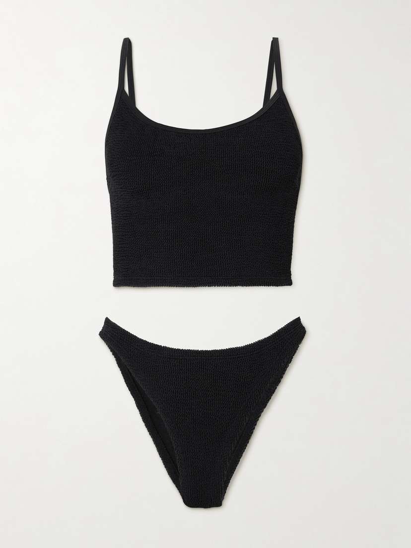 Бикини с бретельками из сирсакера Hunza G, черный
Бикини с бретельками из сирсакера Hunza G, черный