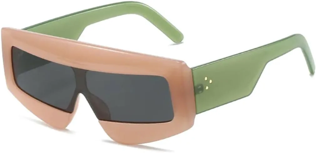 Модные солнцезащитные очки Polygon Square для женщин, винтажные, желейные, с защитой от УФ-излучения UV400; для мужчин цельные, с заклепками UATXTAU, Pink
Модные солнцезащитные очки Polygon Square для женщин, винтажные, желейные, с защитой от УФ-излучения UV400; для мужчин цельные, с заклепками UATXTAU, Pink