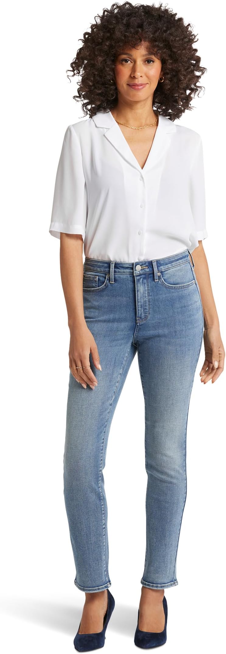 Джинсы NYDJ High-Rise Sheri Slim in Indigo Stream, цвет Indigo Stream
Джинсы NYDJ High-Rise Sheri Slim in Indigo Stream, цвет Indigo Stream