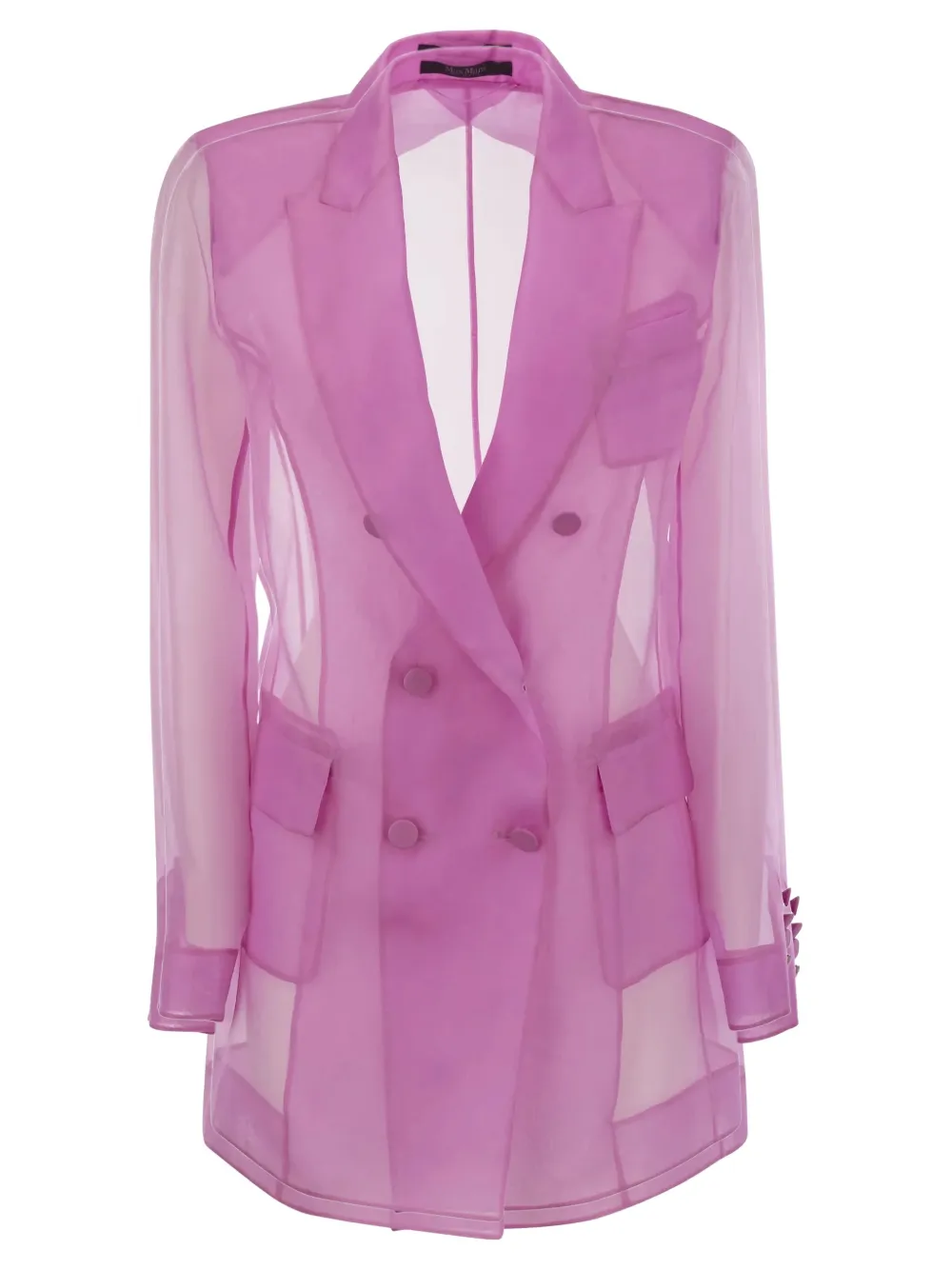 Шелковый двубортный пиджак Max Mara, розовый
Шелковый двубортный пиджак Max Mara, розовый