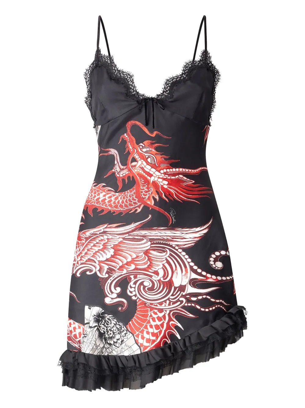 Платье мини с оборками и принтом Roberto Cavalli, черный
Платье мини с оборками и принтом Roberto Cavalli, черный