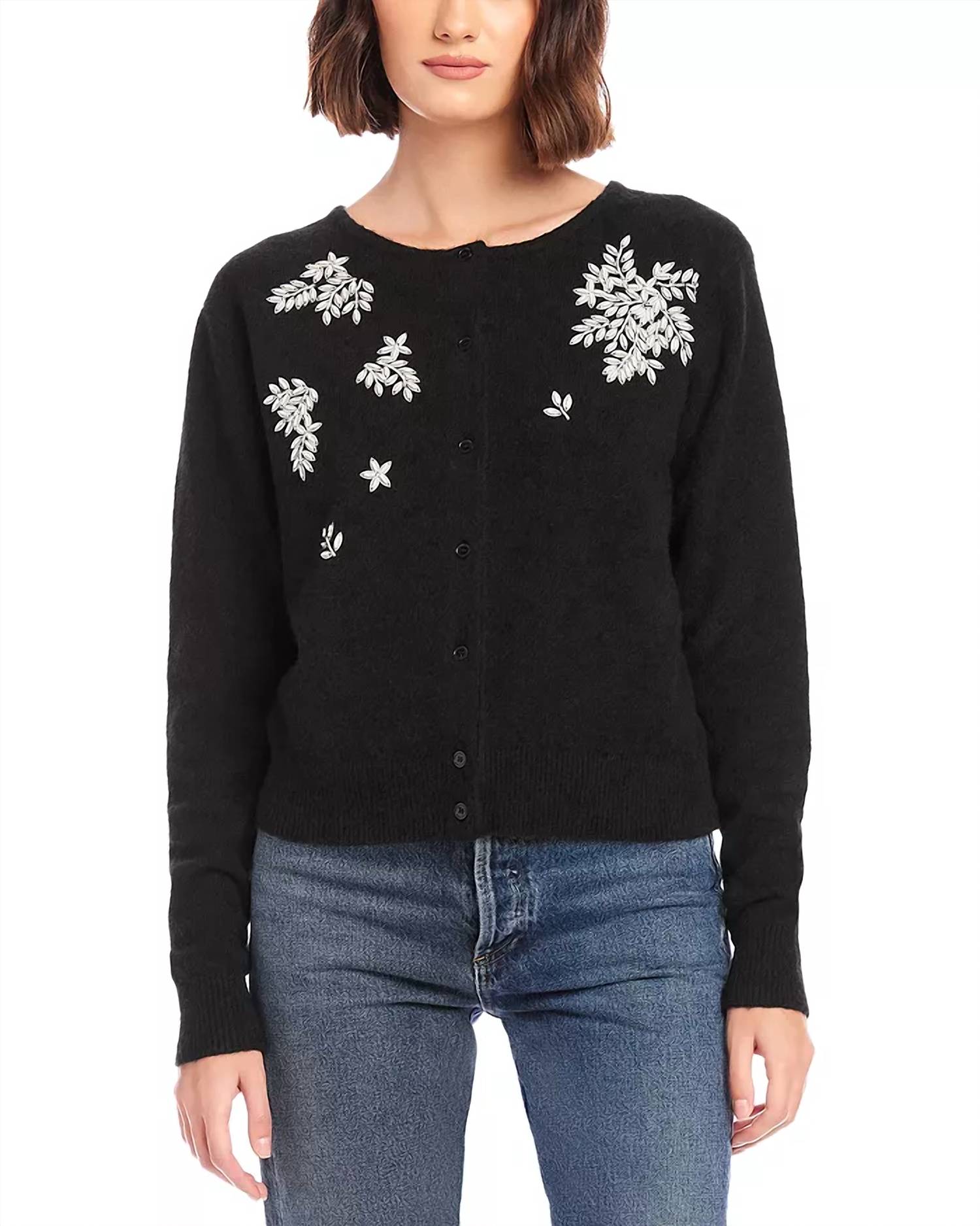 Кардиган Бри с декором черного цвета Fifteen Twenty
Кардиган Бри с декором черного цвета Fifteen Twenty