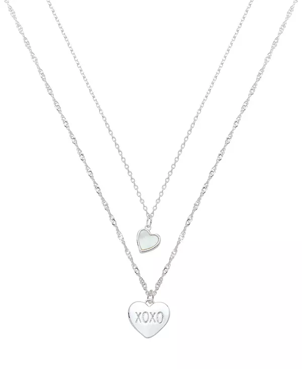 Комплект из нескольких ожерелий в форме сердца из перламутра «xoxo» Unwritten, silver
Комплект из нескольких ожерелий в форме сердца из перламутра «xoxo» Unwritten, silver