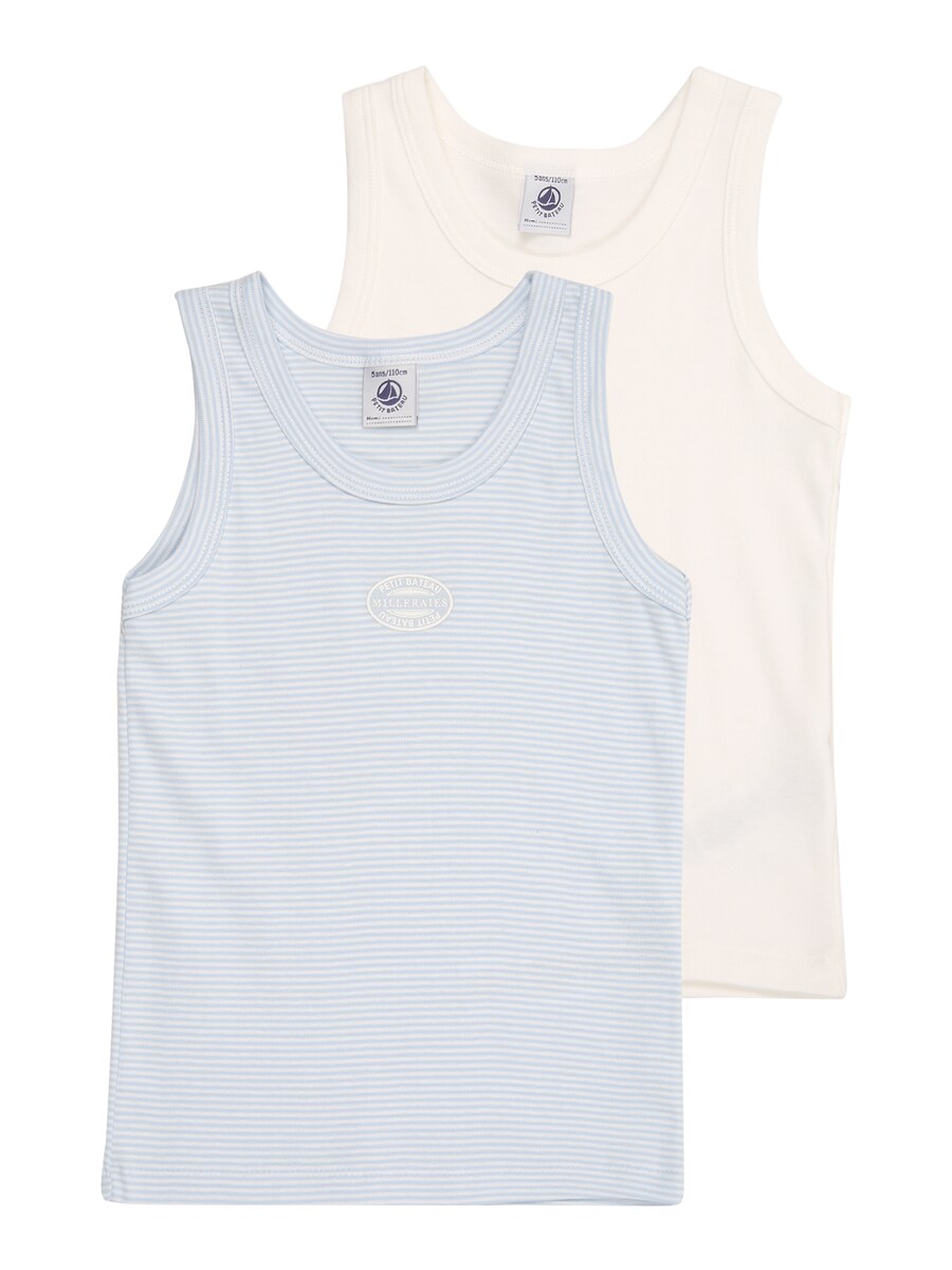 Майка PETIT BATEAU, цвет Light blue/Wool white
Майка PETIT BATEAU, цвет Light blue/Wool white