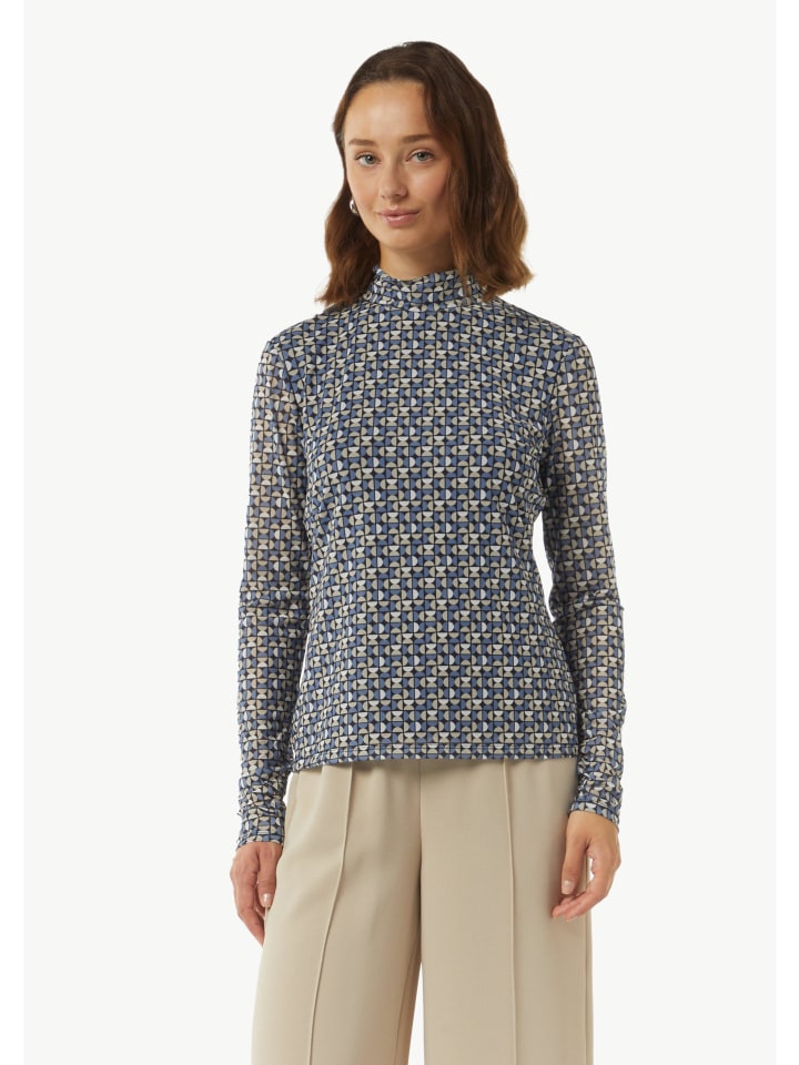 Футболка comma T-Shirt langarm, синий 
Футболка comma T-Shirt langarm, синий