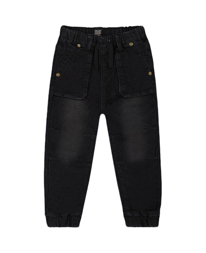 Детские джинсовые джоггеры из велюра с начесом - для мальчиков Deux par Deux, черный
Детские джинсовые джоггеры из велюра с начесом - для мальчиков Deux par Deux, черный