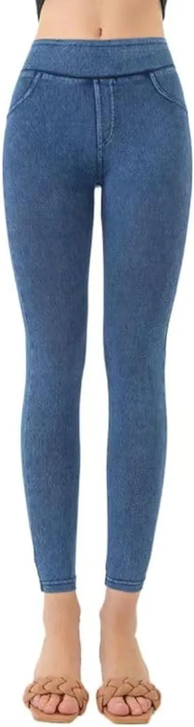 Женские ультрамягкие леггинсы деним с высокой талией и эффектом контроля живота GDZLYH
Женские ультрамягкие леггинсы деним с высокой талией и эффектом контроля живота GDZLYH