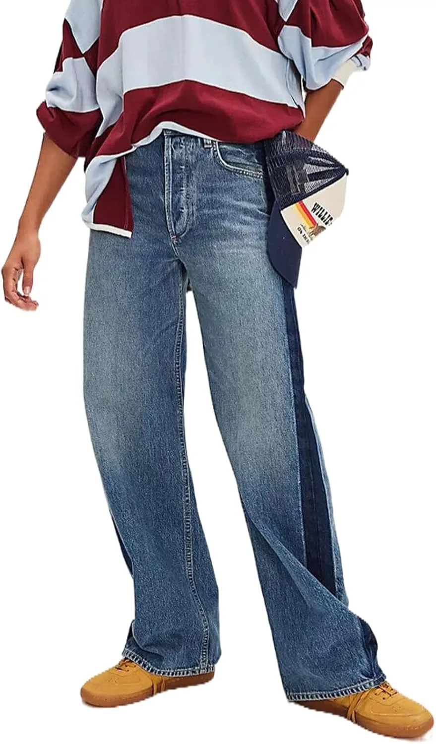 Женские джинсы-бойфренды с высокой посадкой и боковой полосой Gold Toucher
Женские джинсы-бойфренды с высокой посадкой и боковой полосой Gold Toucher