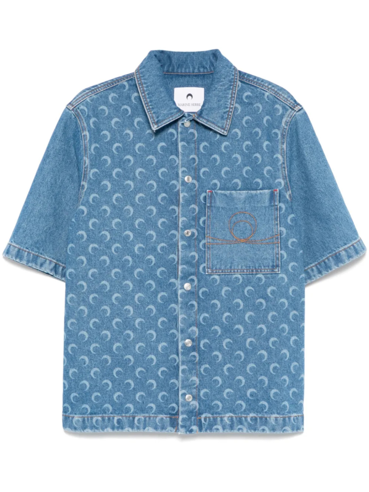 Рубашка джинсовая Marine Serre Moon Laser, синий
Рубашка джинсовая Marine Serre Moon Laser, синий