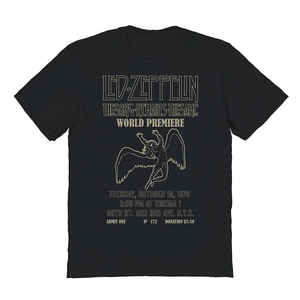 Мужская футболка с рисунком Led Zeppelin World Premier Licensed Character, черный
Мужская футболка с рисунком Led Zeppelin World Premier Licensed Character, черный