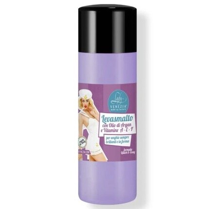 Жидкость для снятия лака 125 мл с аргановым маслом, Lady Venezia
Жидкость для снятия лака 125 мл с аргановым маслом, Lady Venezia