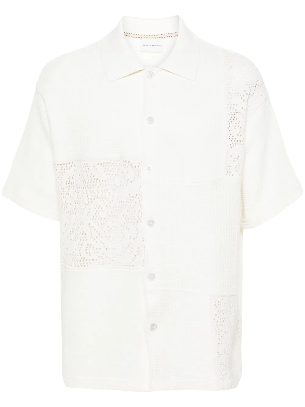 Рубашка в технике пэчворк Drôle De Monsieur, нейтральный
Рубашка в технике пэчворк Drôle De Monsieur, нейтральный