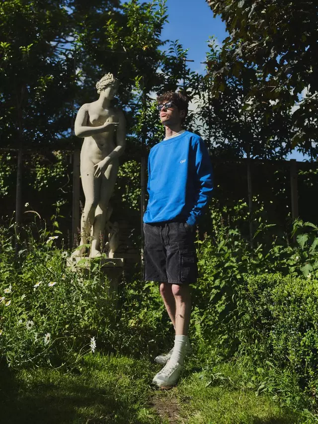 Толстовка Ony Logo Oversized, синий 
Толстовка Ony Logo Oversized, синий