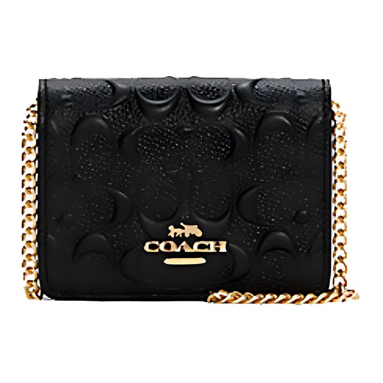 COACH Кожаный кошельк Женская черная мини-сумка через плечо Женская черная мини-сумка кроссбоди
COACH Кожаный кошельк Женская черная мини-сумка через плечо Женская черная мини-сумка кроссбоди