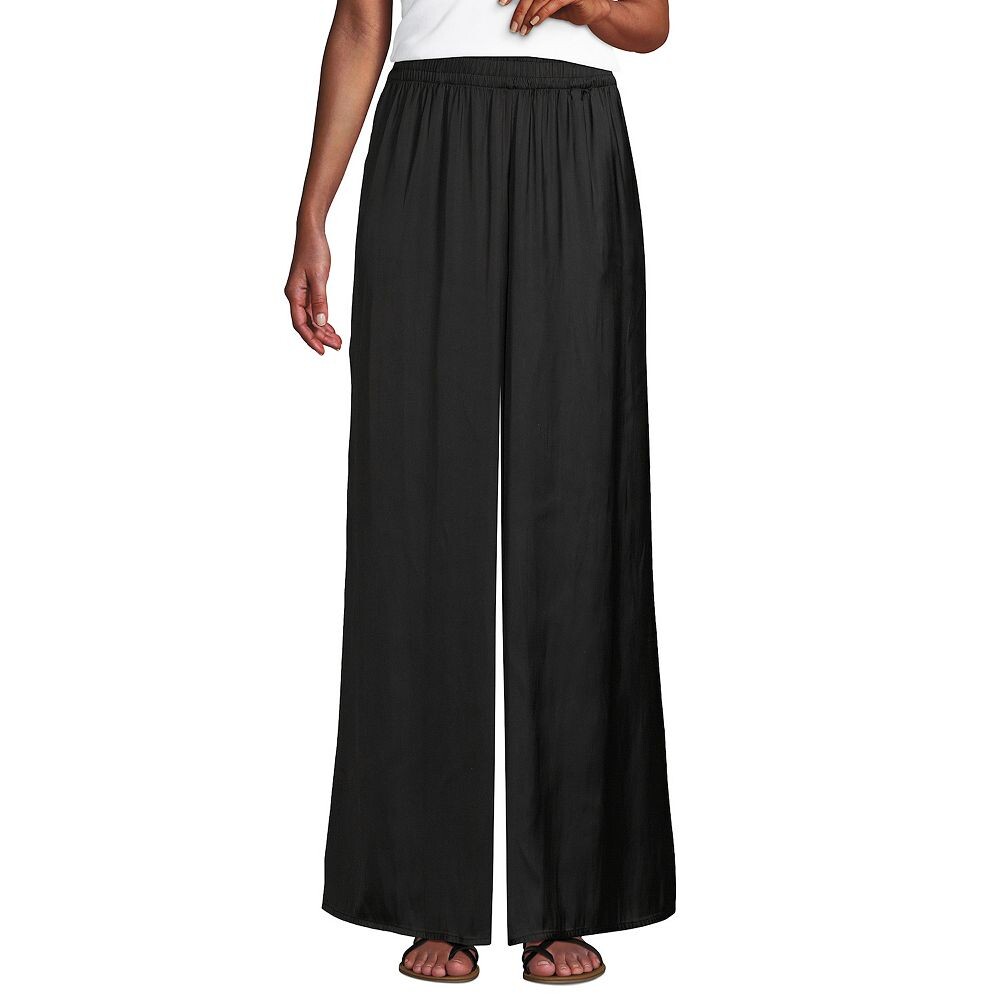 Женские широкие брюки-палаццо Lands End Lands' End, черный
Женские широкие брюки-палаццо Lands End Lands' End, черный