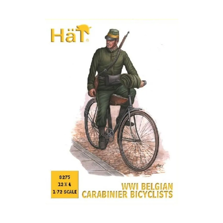 Бельгийские велосипедисты-карабинеры Первой мировой войны, Historical Plastic Military Figures - WWI (1:72) (Hat Industries)
Бельгийские велосипедисты-карабинеры Первой мировой войны, Historical Plastic Military Figures - WWI (1:72) (Hat Industries)