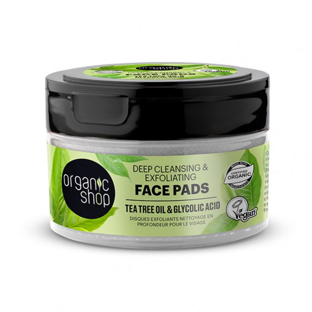 Очищающее масло для лица Discos faciales exfoliantes aceite de árbol de té y ácido glicólico Organic shop, 20 шт
Очищающее масло для лица Discos faciales exfoliantes aceite de árbol de té y ácido glicólico Organic shop, 20 шт