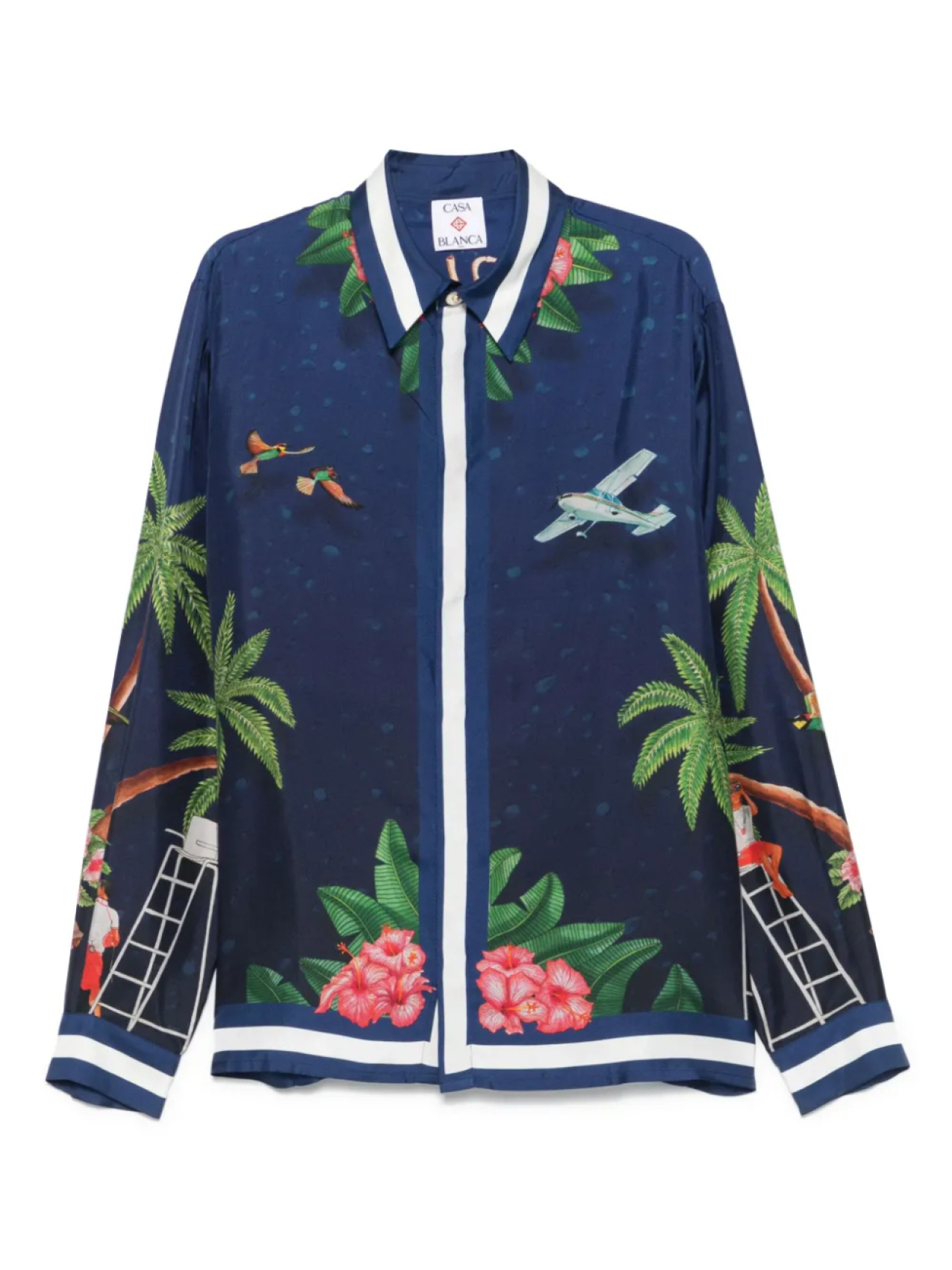 Casablanca шелковая рубашка, синий
Casablanca шелковая рубашка, синий