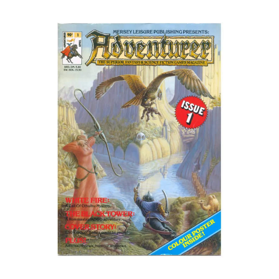 Журнал #1 "Rolemaster/AD&D Adventure Part #1, Call of Cthulhu Mystery", Adventurer Magazine
Журнал #1 "Rolemaster/AD&D Adventure Part #1, Call of Cthulhu Mystery", Adventurer Magazine