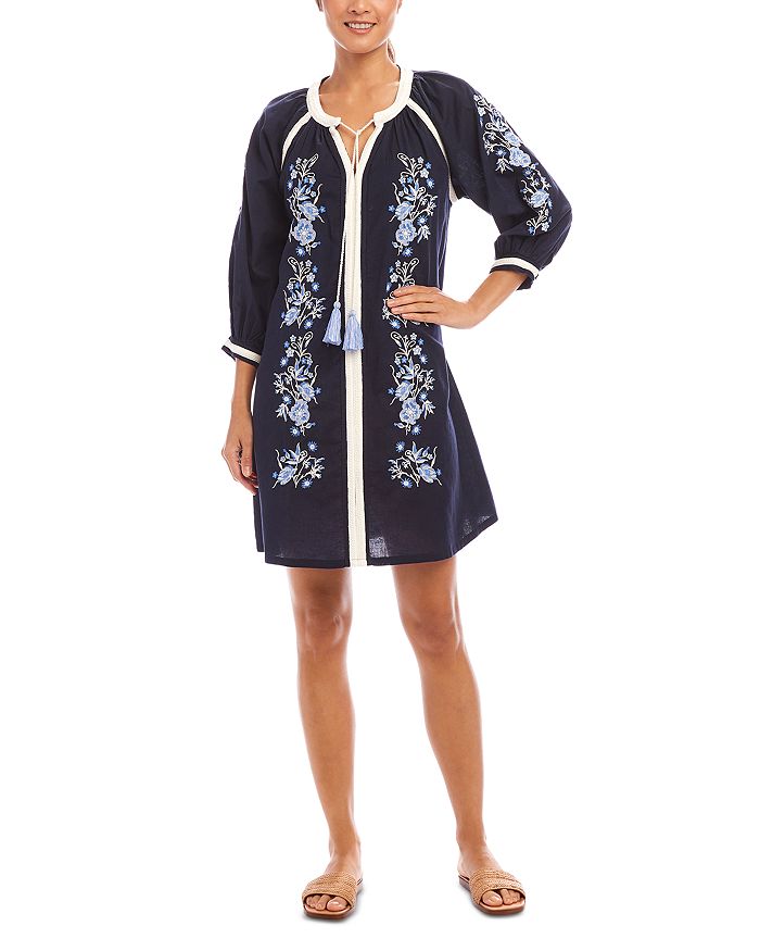 Вышитая крестьянская блуза Karen Kane, синий
Вышитая крестьянская блуза Karen Kane, синий