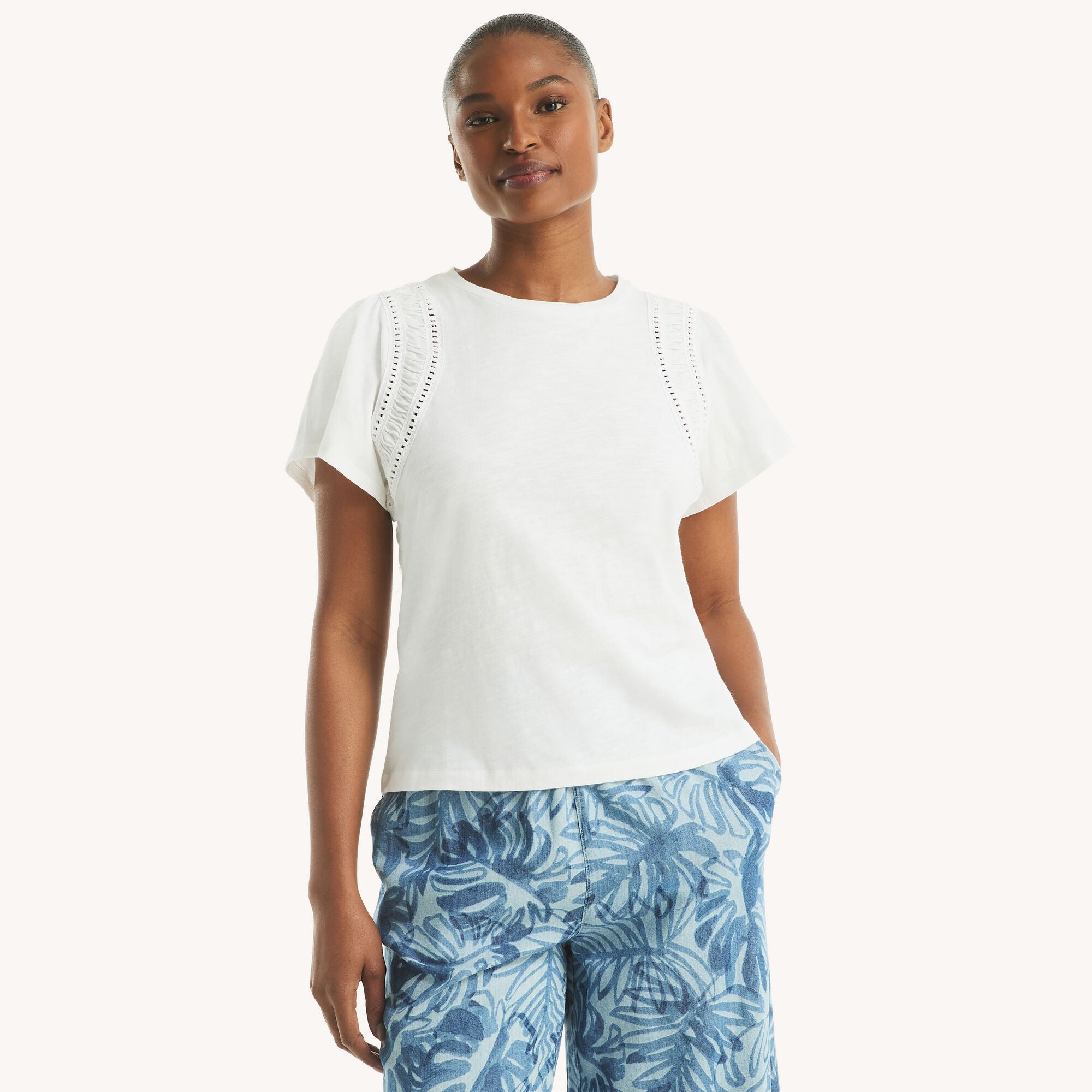 Женский топ с расклешенными рукавами Nautica, ярко-белый
Женский топ с расклешенными рукавами Nautica, ярко-белый