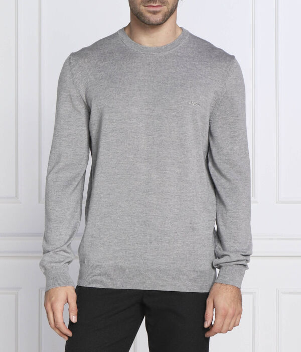 Джемпер мужской Boss шерстяной однотонный, серый
Джемпер мужской Boss шерстяной однотонный, серый