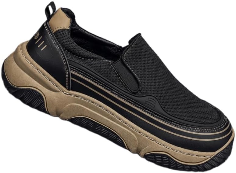 Мужские повседневные лоферы с дышащим сетчатым верхом, толстой подошвой, прочные и противоскользящие, с одной застежкой Clolinde, черный
Мужские повседневные лоферы с дышащим сетчатым верхом, толстой подошвой, прочные и противоскользящие, с одной застежкой Clolinde, черный