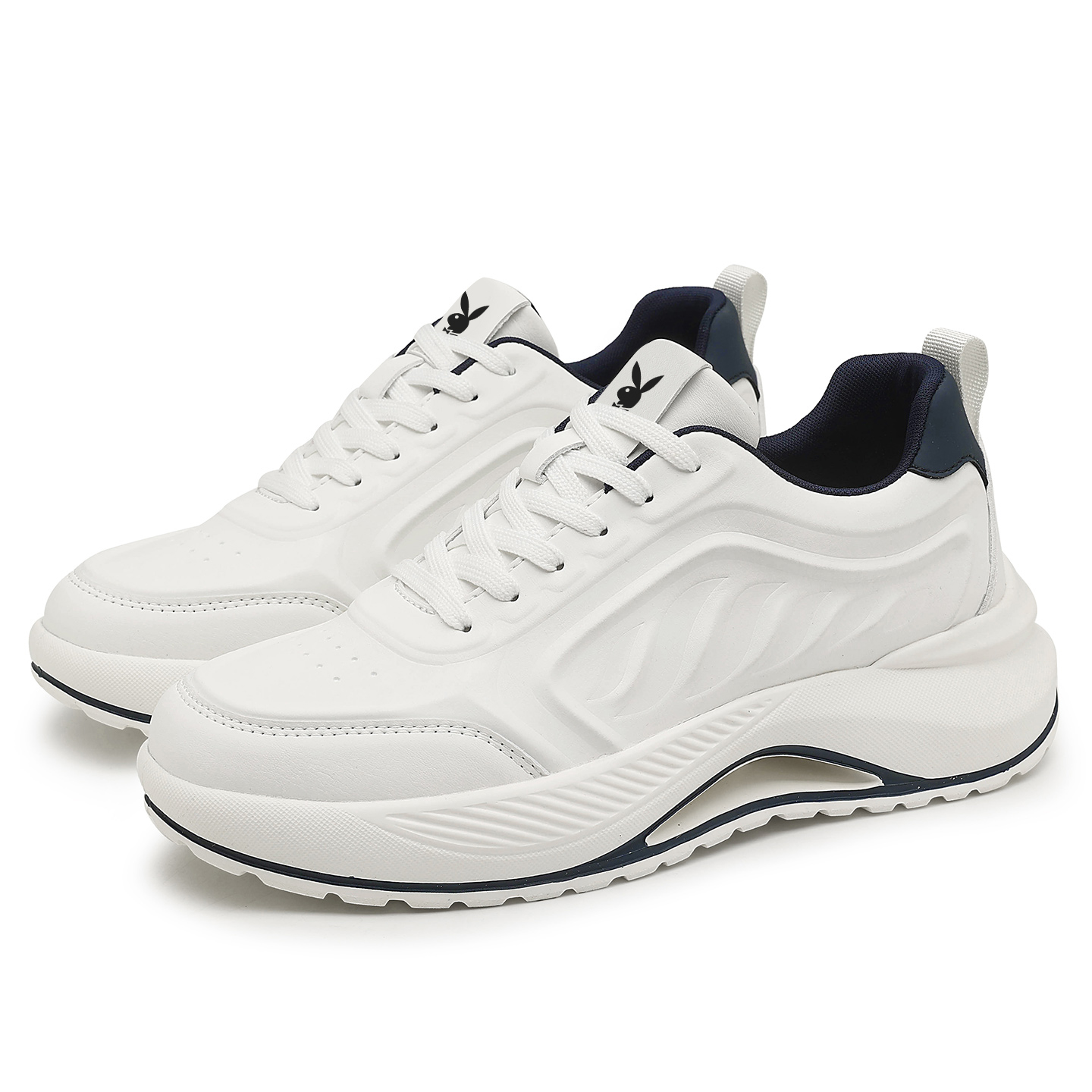 Износостойкие дышащие низкие массивные кроссовки для мужчин Playboy, White
Износостойкие дышащие низкие массивные кроссовки для мужчин Playboy, White