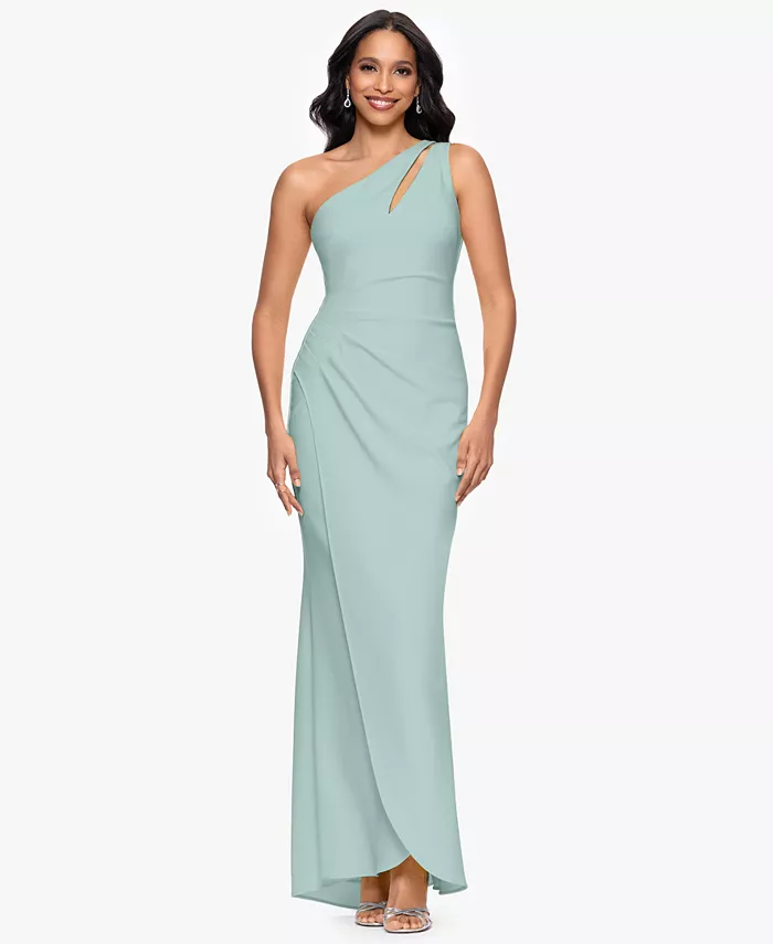 Маленькое платье с одним плечом и сборками Betsy & Adam, зеленый
Маленькое платье с одним плечом и сборками Betsy & Adam, зеленый