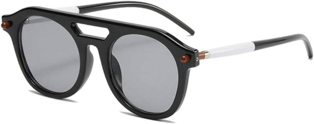 Солнцезащитные очки с двойной перемычкой для женщин и мужчин, прозрачные градиентные линзы, защита от УФ-излучения UV400, ретро-стиль, заклепки UATXTAU, Black Light Gray
Солнцезащитные очки с двойной перемычкой для женщин и мужчин, прозрачные градиентные линзы, защита от УФ-излучения UV400, ретро-стиль, заклепки UATXTAU, Black Light Gray