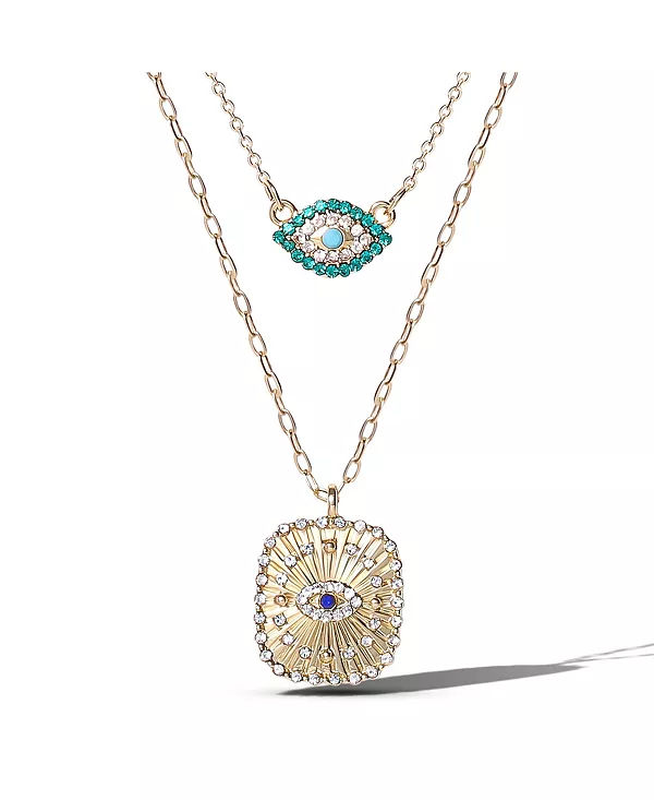 Комплект из многослойного ожерелья с подвесками от сглаза золотистого оттенка Jessica Simpson, gold
Комплект из многослойного ожерелья с подвесками от сглаза золотистого оттенка Jessica Simpson, gold