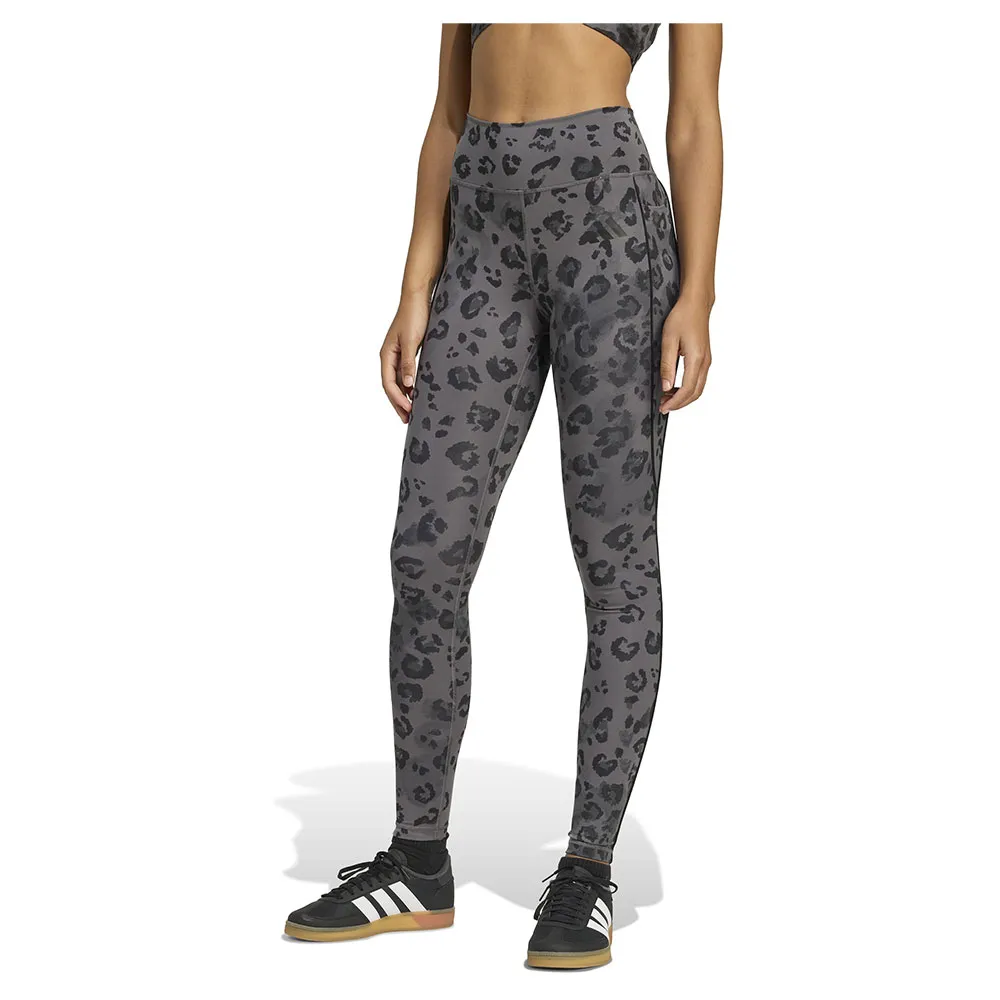 Леггинсы adidas Optime Essentials Print, серый 
Леггинсы adidas Optime Essentials Print, серый